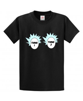Thing 1 Thing 2 Unisex Vintage Kids and Adults T-Shirt